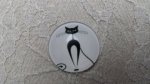 round glass cabochon 25mm cat 016 