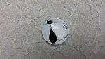 round glass cabochon 20mm cat 013 