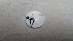round glass cabochon 20mm cat 006 