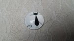 round glass cabochon 20mm cat 004 