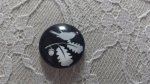 round glass cabochon 20mm birds 005 