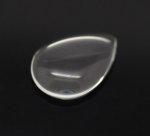 10 Cabochons Drops 13 x 18 mm in transparent magnifying glass N°24