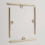 Bar Rod For Silver Metal Clasp N°06