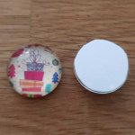 cabochon rond en verre 20mm divers 031