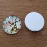 cabochon rond en verre 25mm divers 013