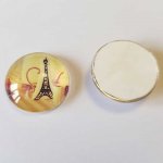 cabochon rond en verre 20mm divers 041