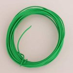 Fil Métal Plastifié 0.8 mm Vert x 3 mètres