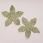 Jolie petite fleur en Feutrine 80 mm N°06-02 x 2 pièces