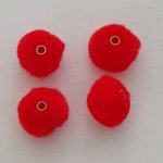 Pompon Rond Rouge N°04