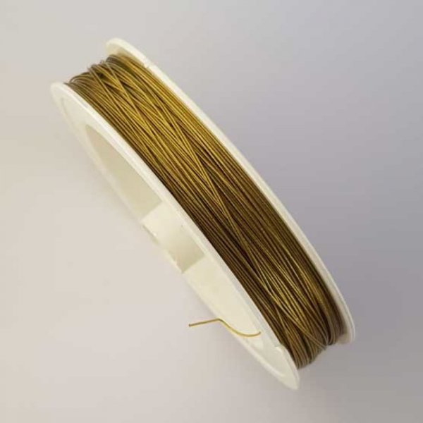 x 100 Fil C&acirc;bl&eacute; Kaki 02 Diam&egrave;tre 0.45 mm