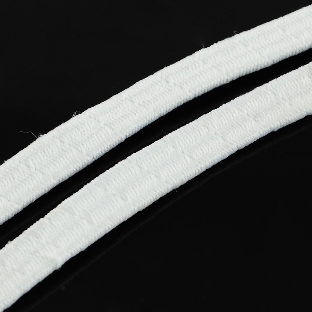 Elastic White Flat Rubber 5 mm x 20 Meters