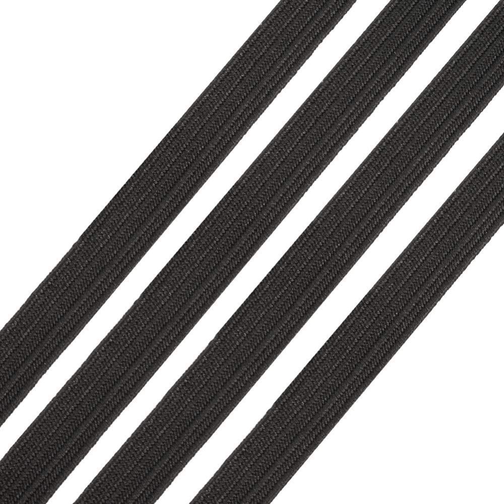 Flat elastic 3 mm Black X 10 Meters