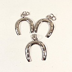 Lot de 3 grands pendentifs forme fer à cheval