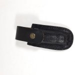 Knife sheath in vegetable tanned leather, hand sewn