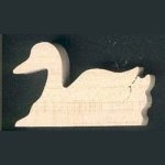 Wooden duck figurine to paint, creative leisure, miniatu