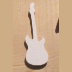 Figurine mark place electric guitar wedding theme music solid wood handmade