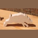 Miniature wooden boar figurine nature, hunting, forest