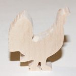 Figurine big tetras, rooster of heather in wood
