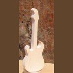 Wooden electric guitar 15cm, musical decoration