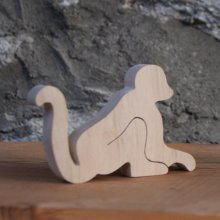 monkey place card, wooden figurine to decorate, wedding table