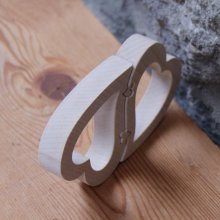 Napkin ring for lovers, wood wedding, valentine's day wood handmade