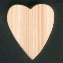 Wooden heart 5 x 5.5 cm Valentine's Day