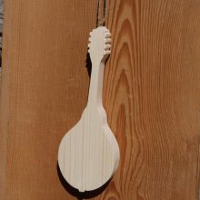 Solid wood mandolin ht15cm, musical wedding decoration handmade musician gift