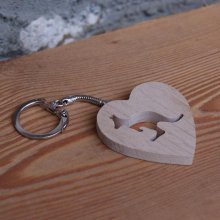 key door heart and kangaroo wood of massive beech manufacture artisanal