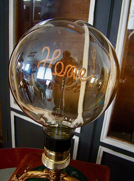 Old coffee grinder lamp EDISON
