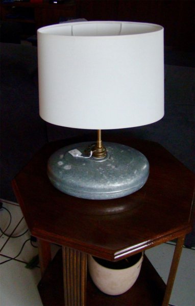 Antique Zinc Hot-water bottle lamp 