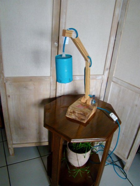 Badass blue lamp for naughty boy