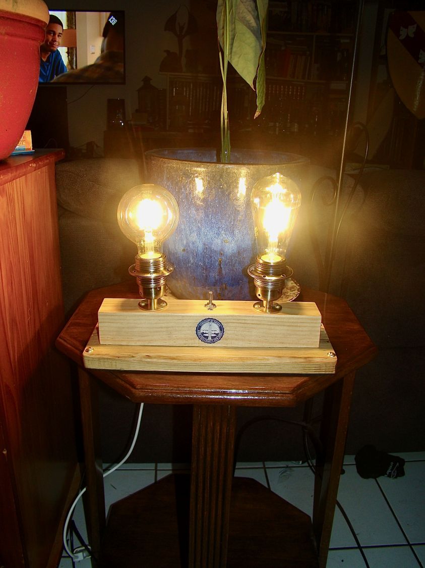 EDISON style steampunk lamp 