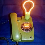 80' style telephone lamp Herr Kommissar 