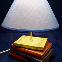 Old book lamp, blue 