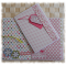 Journal intime ou Calepin album ou carnet papiers assortis "Special Day" rose vert multicolore