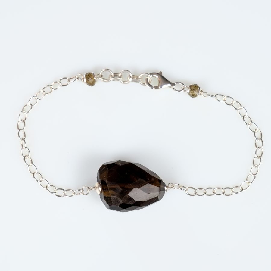 Bracelet "My Precious in Smoky Quartz" Silver 925