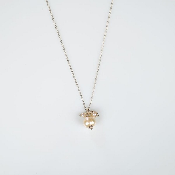 Single Silver Bead Pendant 