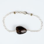 Bracelet 'My Precious in Smoky Quartz' Silver 925