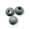 Round wooden beads Grey 8mm x 10