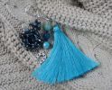 Broche pompon Andros Denim en kit