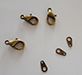 Set of antique bronze lobster clasps x3