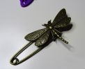 Antique bronze dragonfly pin