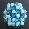 Kit bague Agate bleu océan