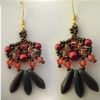 Kit boucles d'oreilles Dagos Framboise bronze