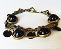 Black & bronze 3 rows bracelet kit