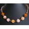 Golden bead clusters necklace kit