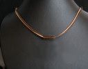 Kit collier double cordons cuir marron/beige