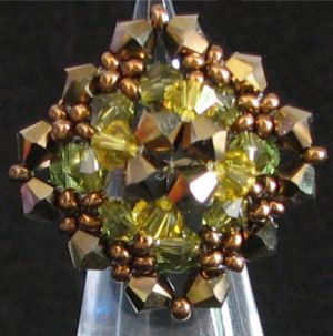 Golden brown Arnami ring pattern