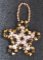 Christmas Hanging star with golden  crystals kit