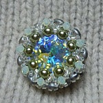 Europa Olivier beads brooch